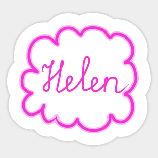 Helen. Female name. Sticker